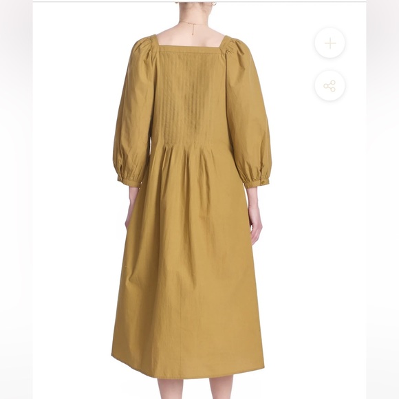 Corey Lynn Calter Claudia Pleat Neck Dress - Picture 3 of 9